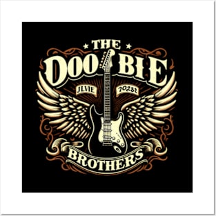 Vintage Guitar Brothers Personalized Posters and Art